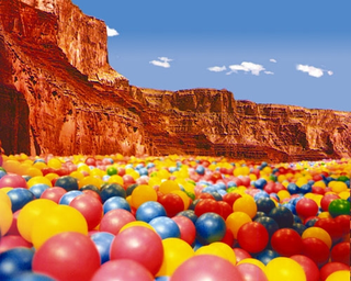 Responding to complaints from parents groups, earth officials are making the planet a safer, more "kid-friendly" place. Among the improvements: The new Grand Canyon Funtime Ball Bath and improved, trample-proof African elephants (bottom), featuring Tuff-Kid fun-foam play tusks.